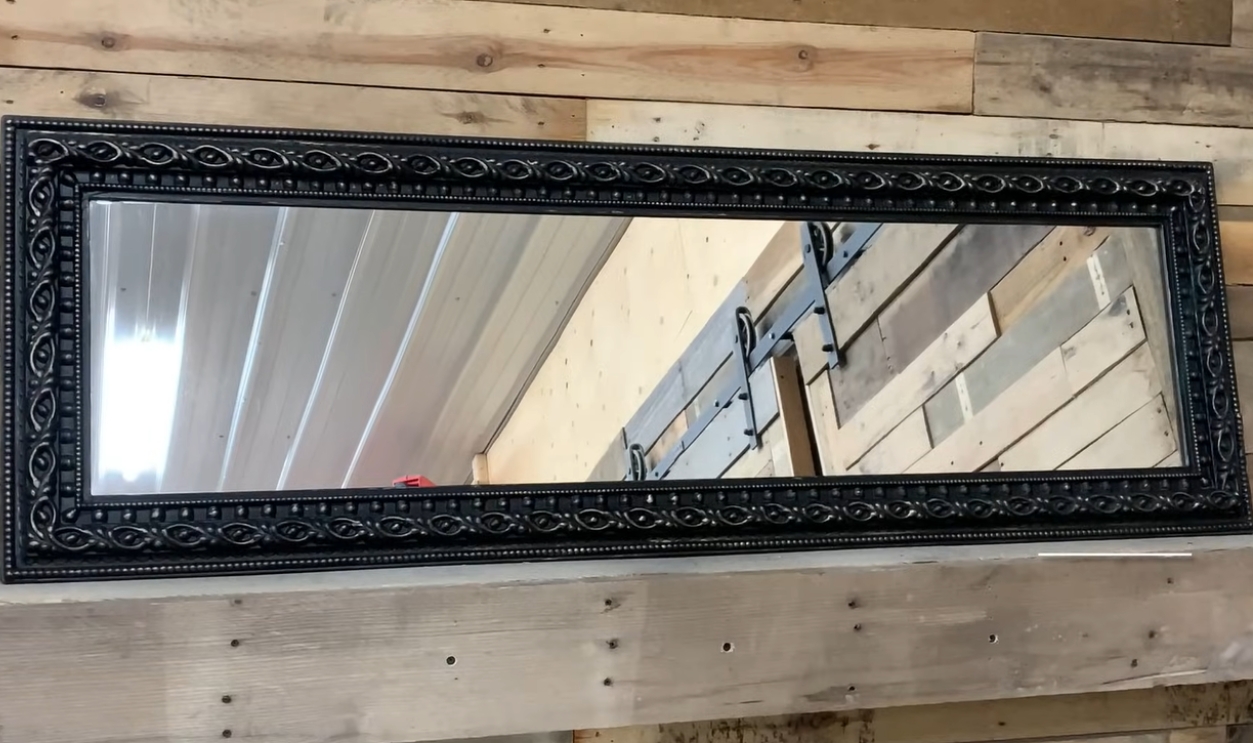 Mirrors In Cast Iron Or Wrought Iron Frames With Patina