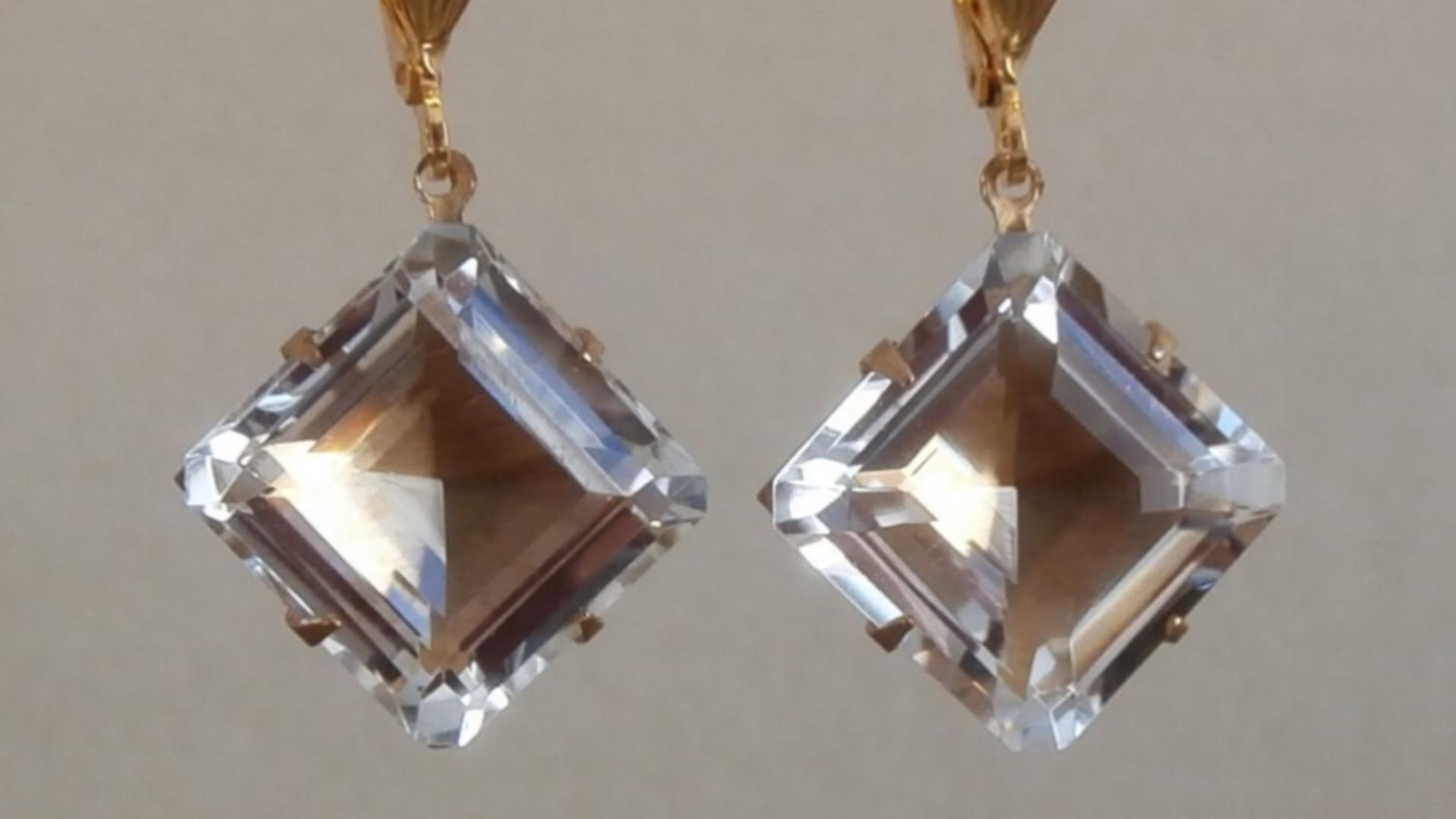 File:Vintage step cut square rock crystal drop earrings (33513870211).jpg