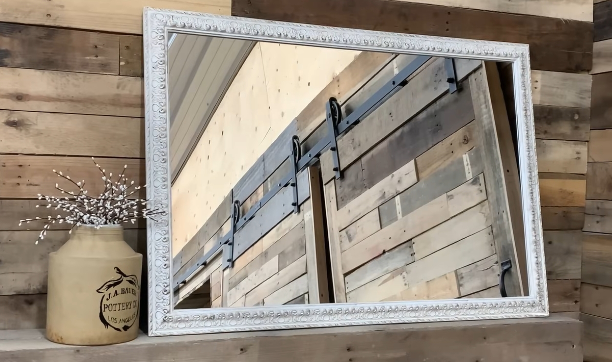 Victorian Walnut Pier Mirror