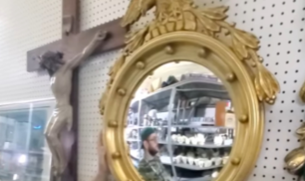 Federal-Style Eagle Mirror (Early 1800s USA)