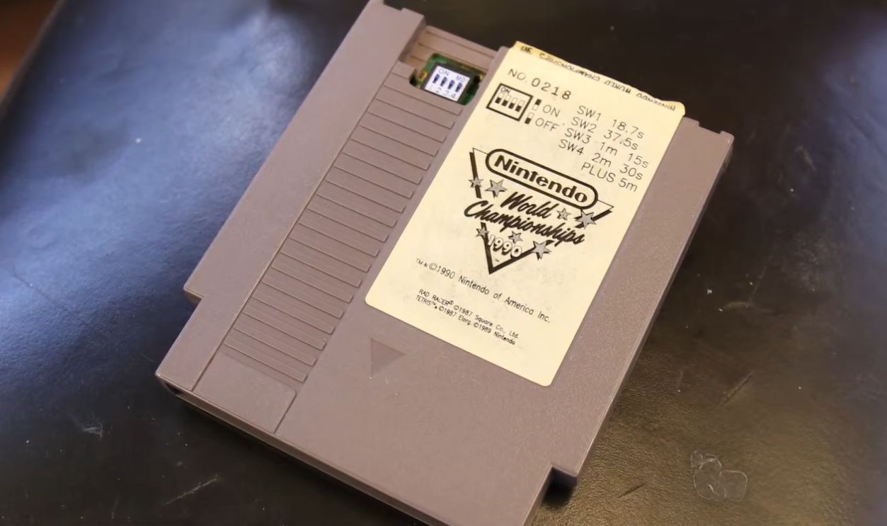 Nintendo World Championships Gray Cartridge (1990)