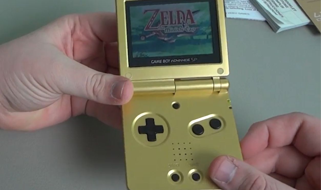 Nintendo Game Boy Advance SP 24k Gold (2004, Europe)