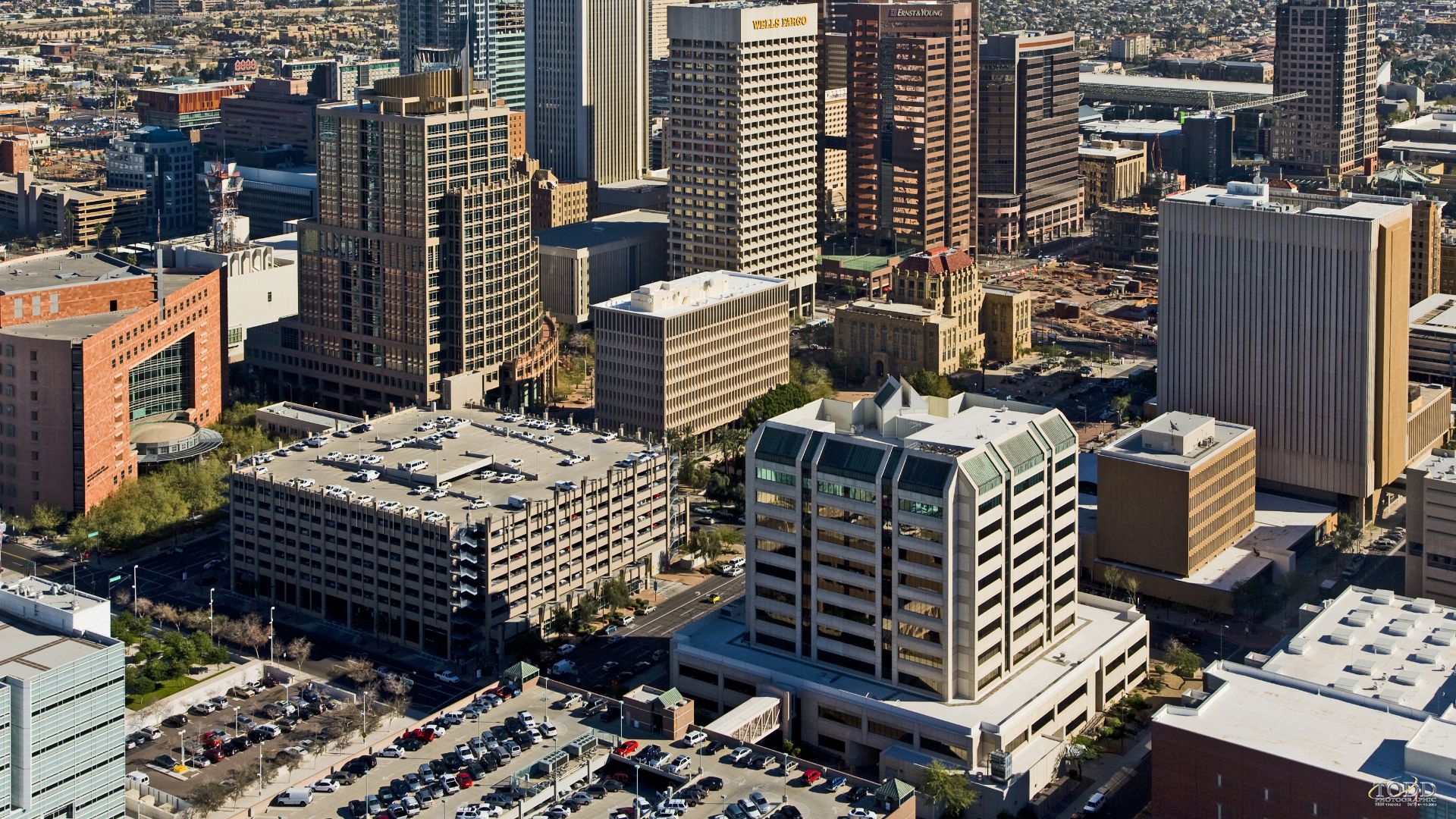 File:Downtown Phoenix Aerial Looking Northeast.jpg