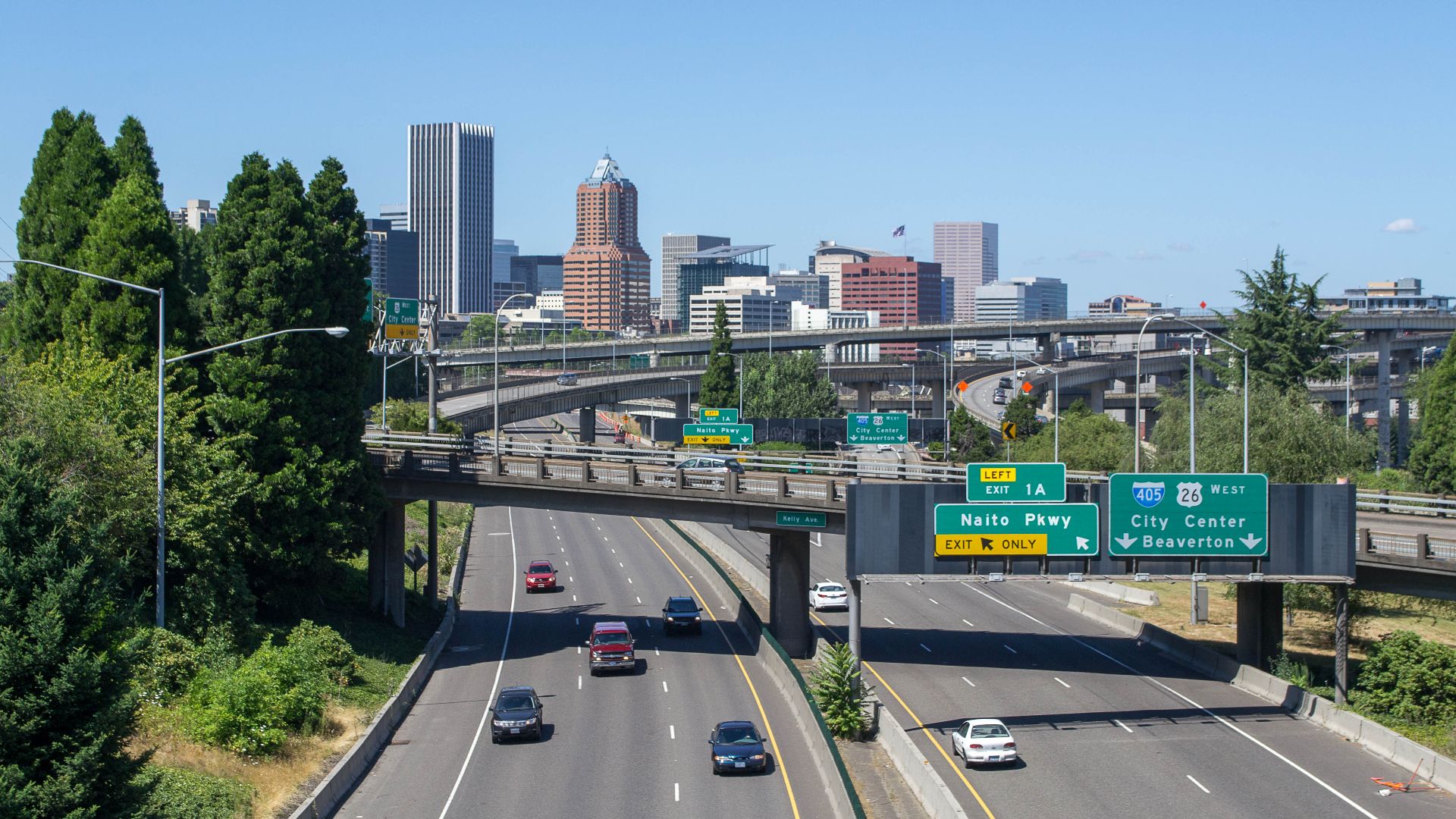 File:Portland, Oregon skyline from the Ross Island Bridge.jpg