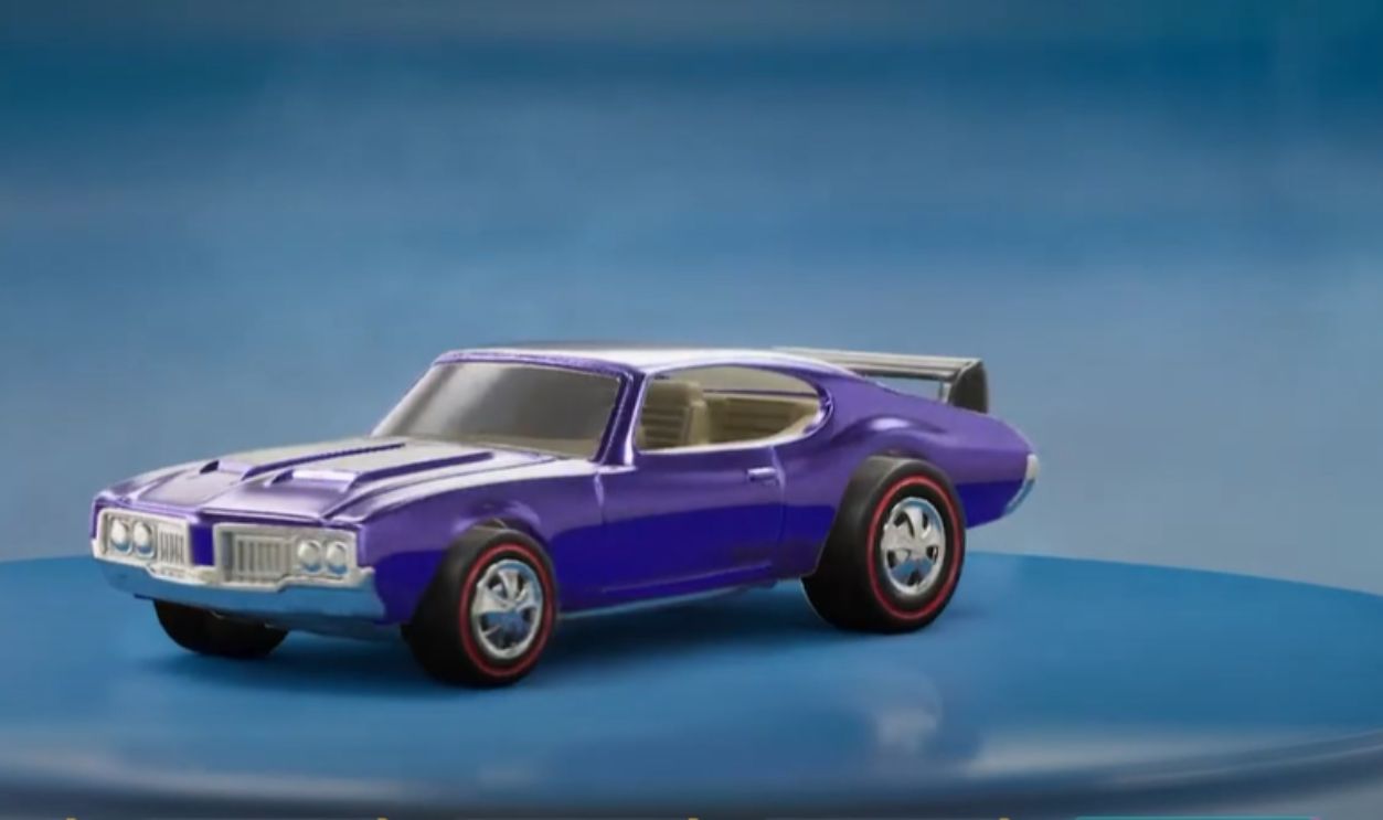 1969 Purple Olds 442 hotwheel 