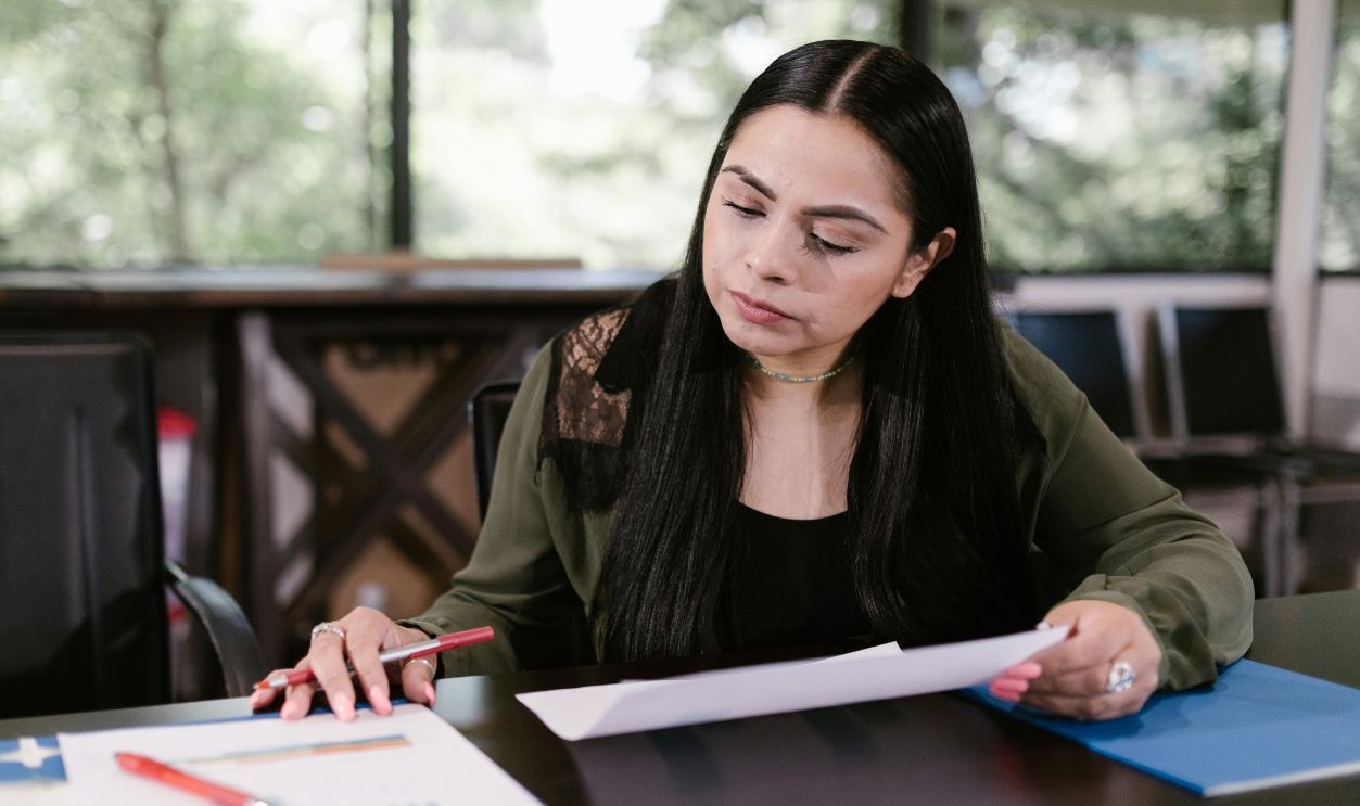 Woman working in office