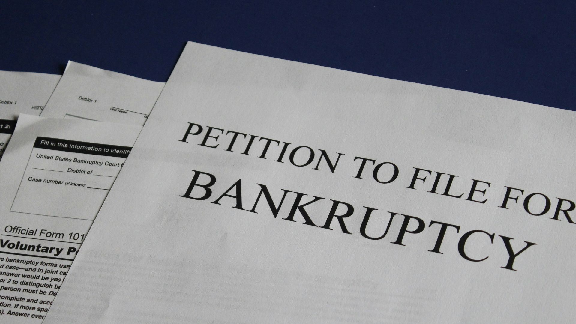 Petition to File For Bankruptcy