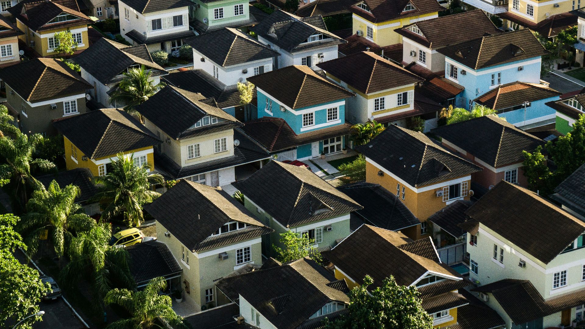 aerial photography of rural