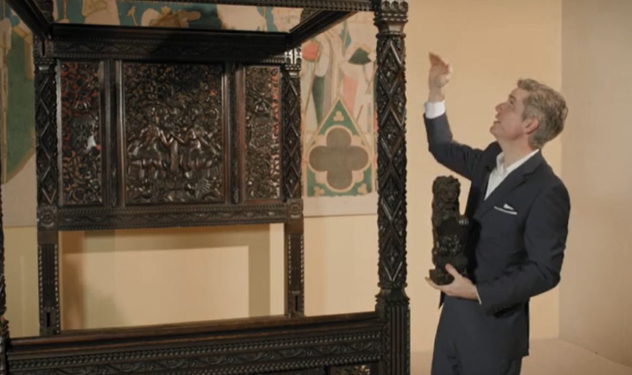 Screenshot from The First State Bed of Henry VII & Elizabeth of York: An Investigation (2017)