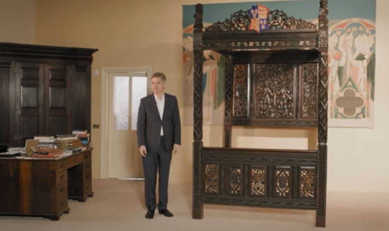Screenshot from The First State Bed of Henry VII & Elizabeth of York: An Investigation (2017)
