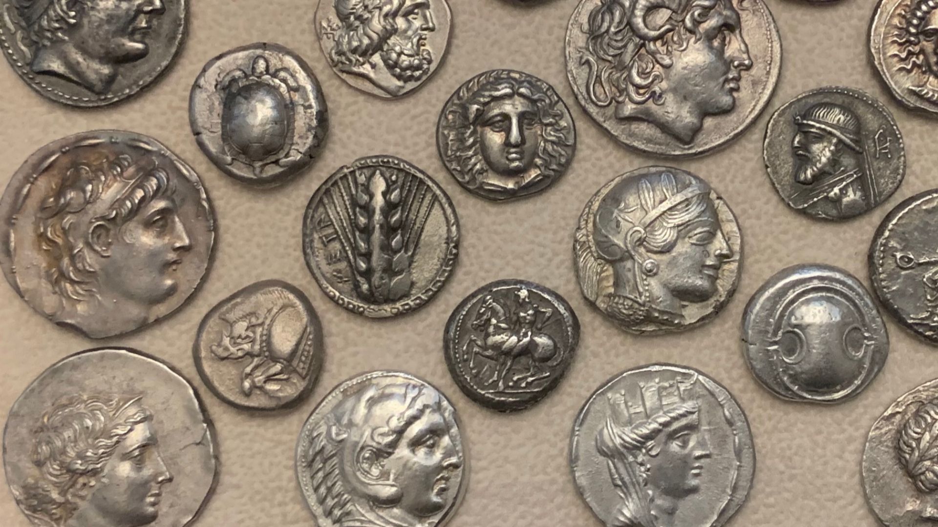 File:A collection of Ancient Greek silver coins.jpg