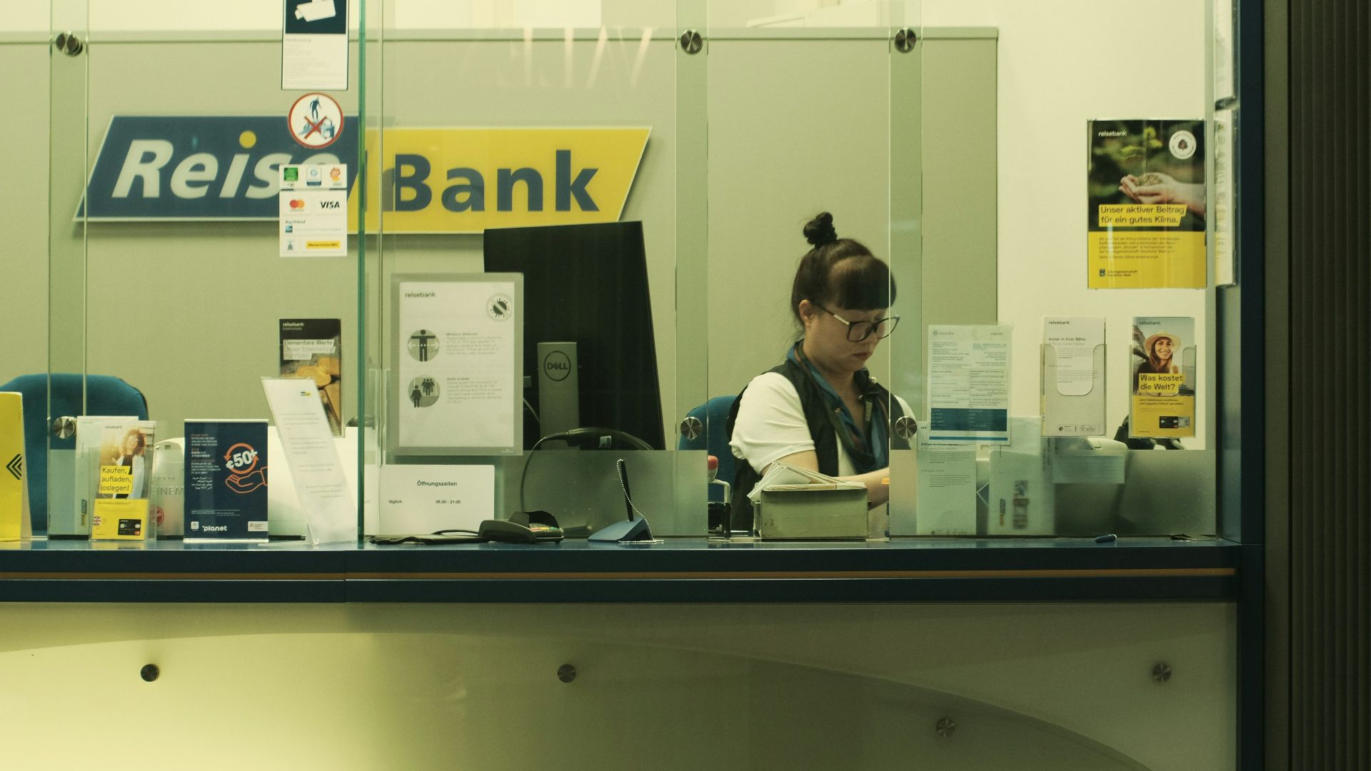a man sitting at a desk