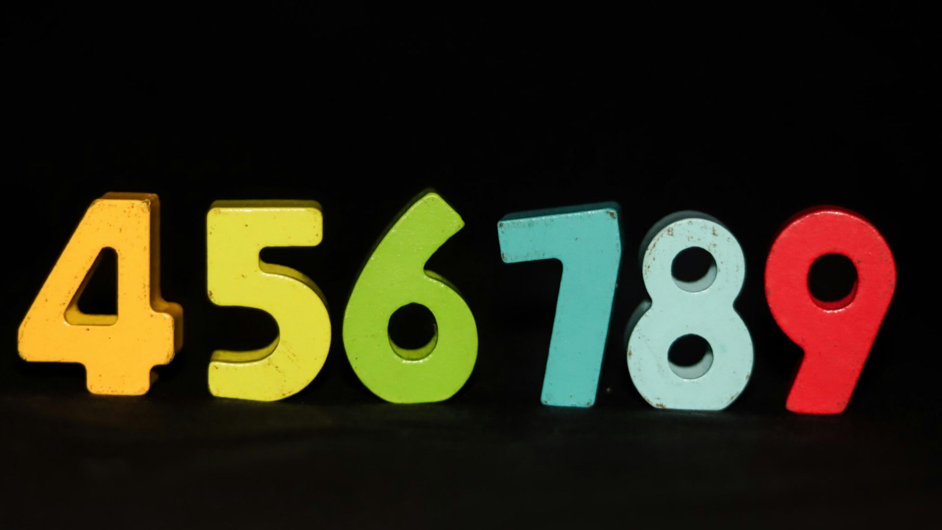 A number of numbers that are in the shape of numbers