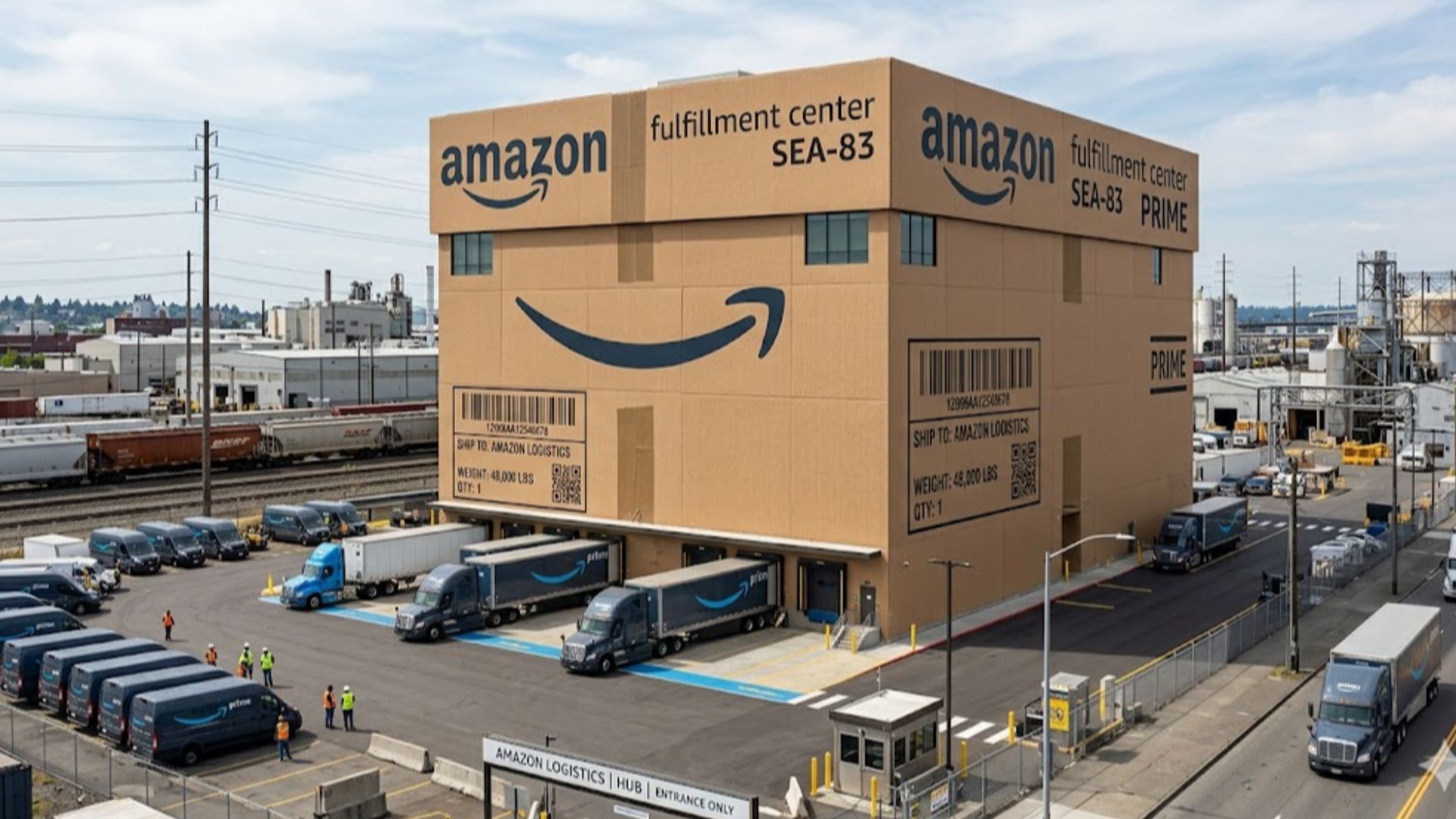 Office building and logistics center for Amazon