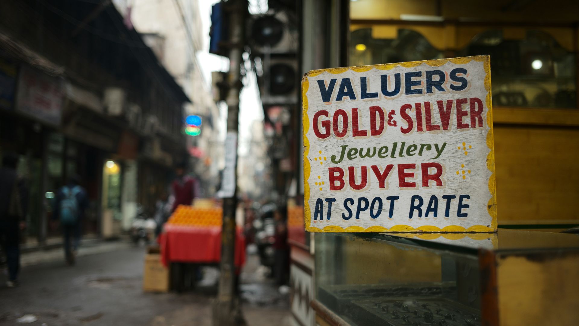 red and yellow signage on street