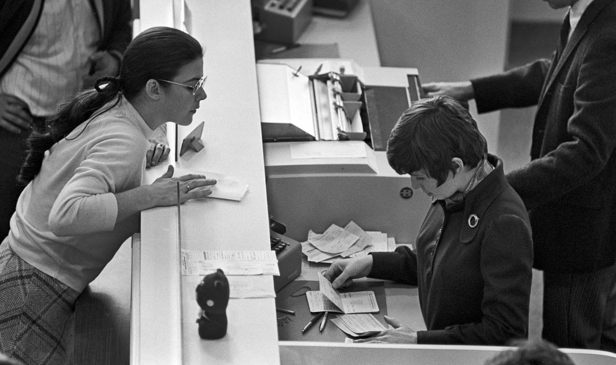 At The Bank