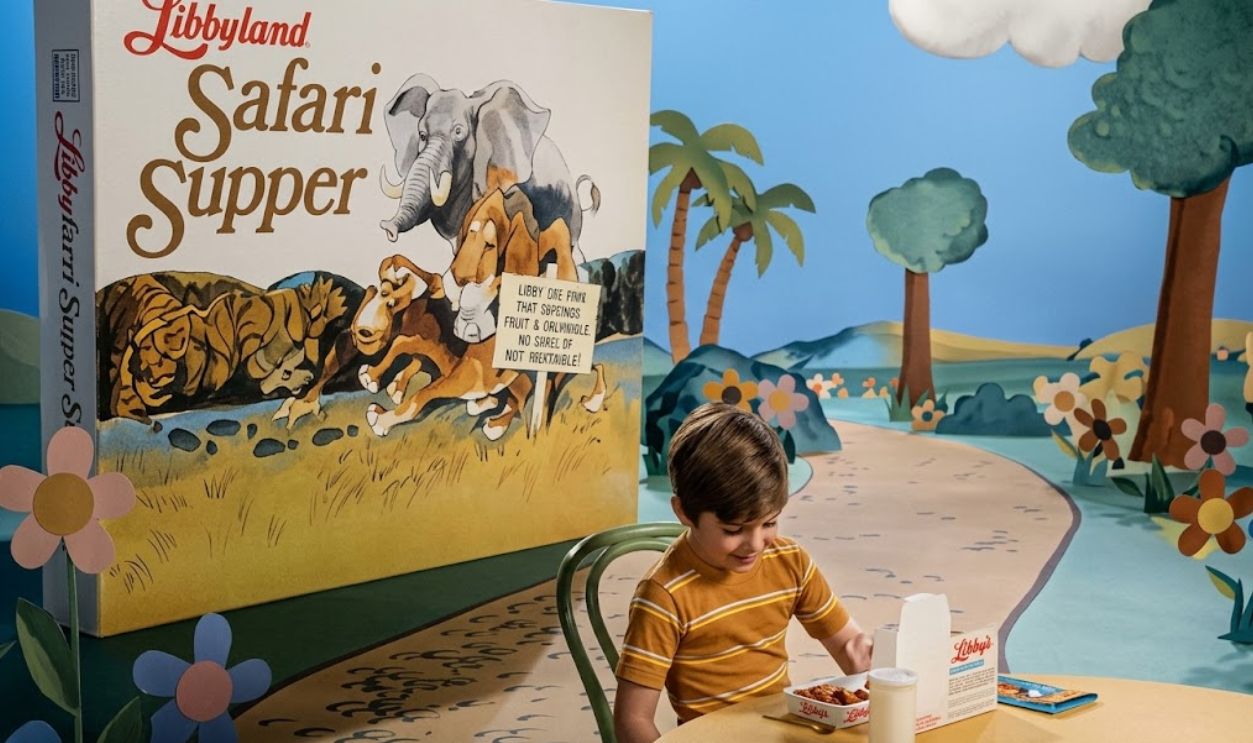 Screenshot from Libbyland Safari Supper, Libby, McNeill & Libby (1972), Enhanced 