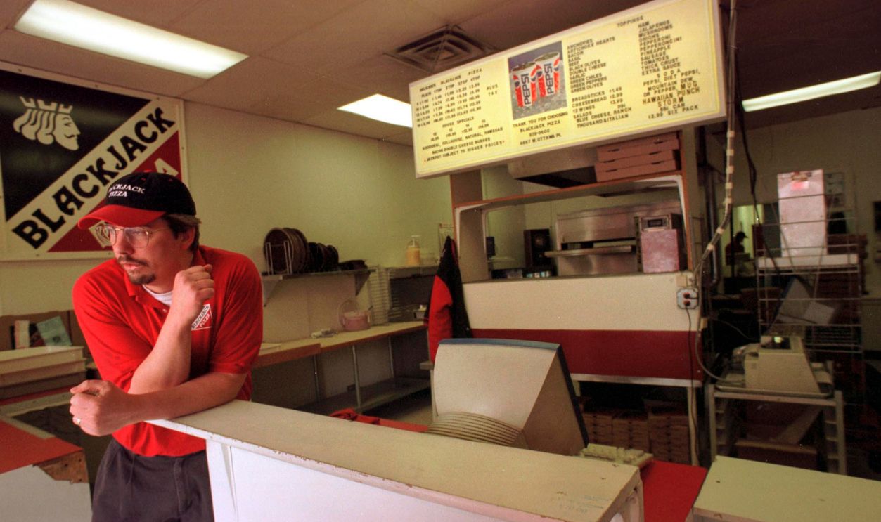 Getty Images - 51064432 - Christopher Lau, 33, Owner And Manager Of A Blackjack Pizza Franchise In Littleton, Colorado.