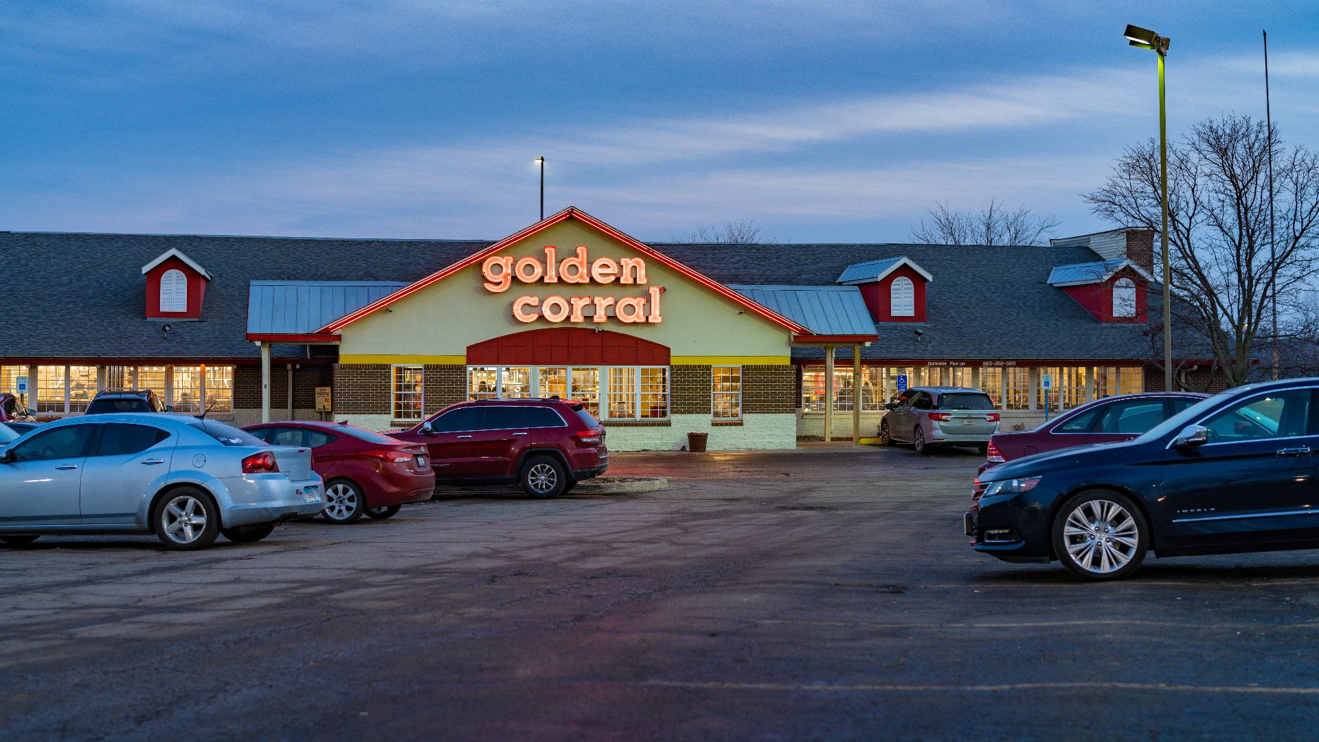 Golden Corral Buffet and Grill at 5202 Elmore Avenue in Davenport, Iowa.