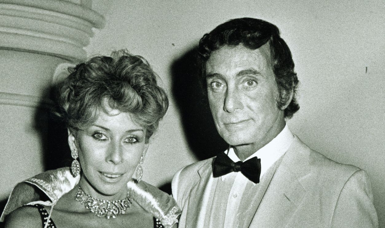 Bob Guccione Sr. And Kathy Keaton during Omni Magazine's Sixth Anniversary Gala Celebration at Limelight in New York City, New York, United States.
