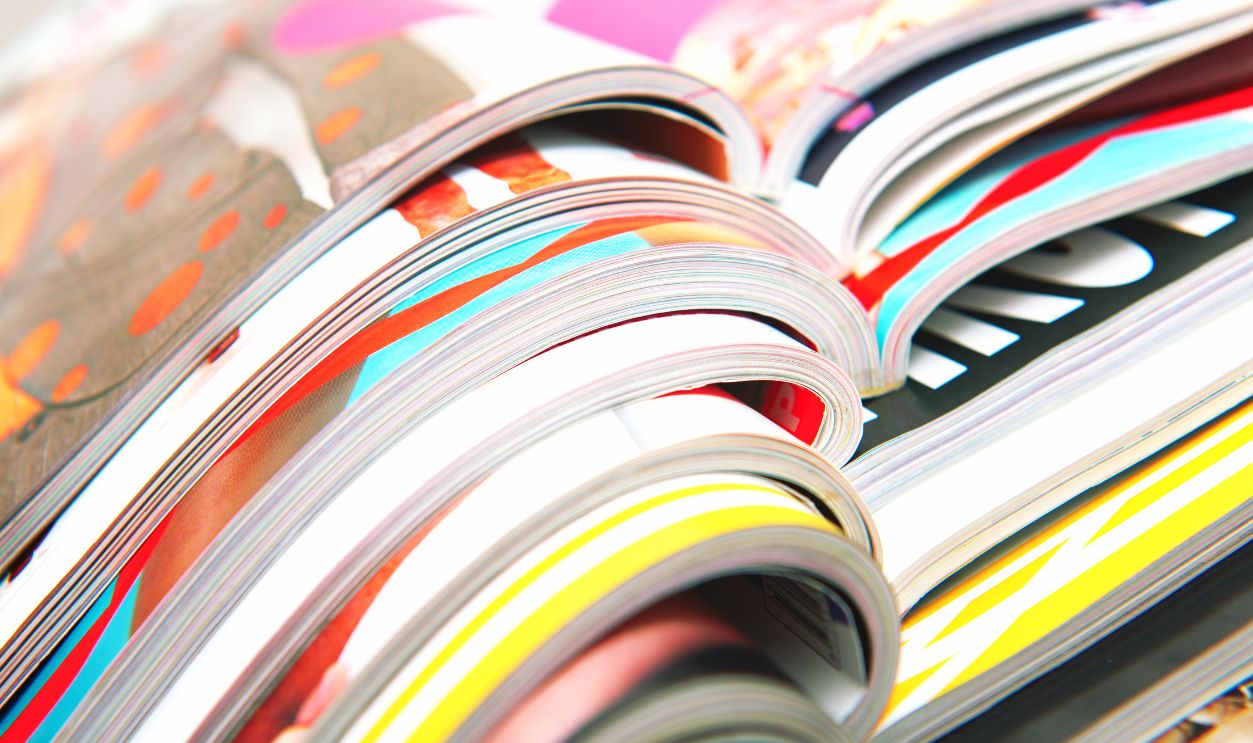 Stack of magazines