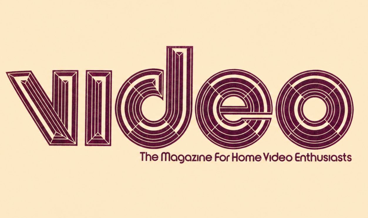 original version of the logo of the US video magazine Video 