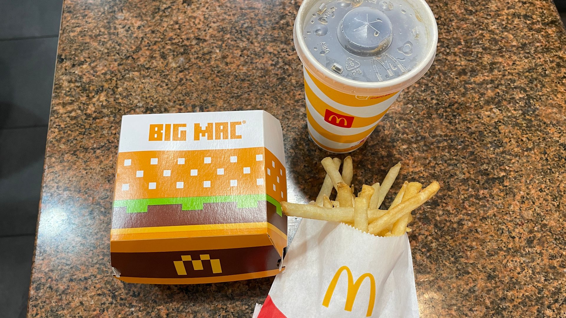 Big Mac meal
at McDonald's Elizabeth Street
（April 23, 2025, AM11:57）

 This photo was taken with iPhone 12 Pro