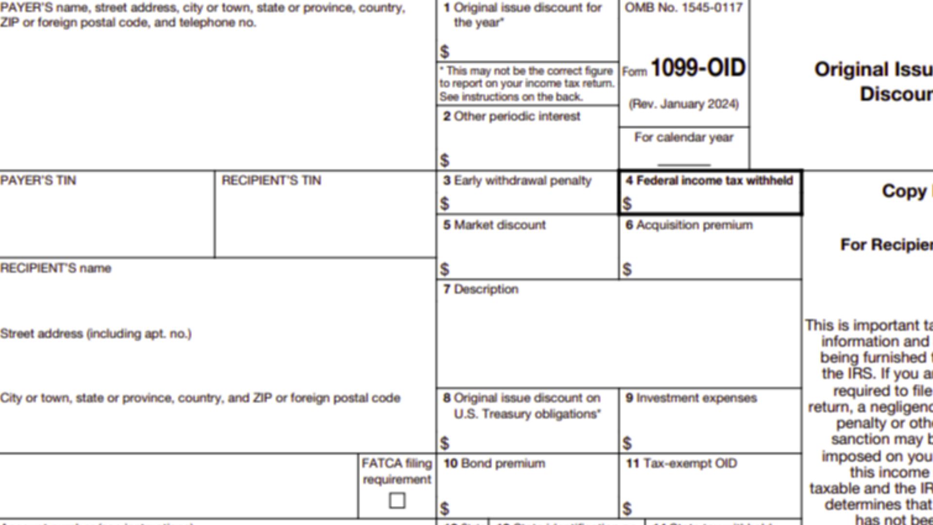 2024 Form 1099-OID