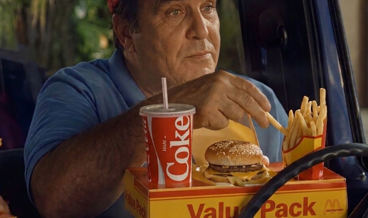 Screenshot from McDonald’s Value Pack Commercial (1985)