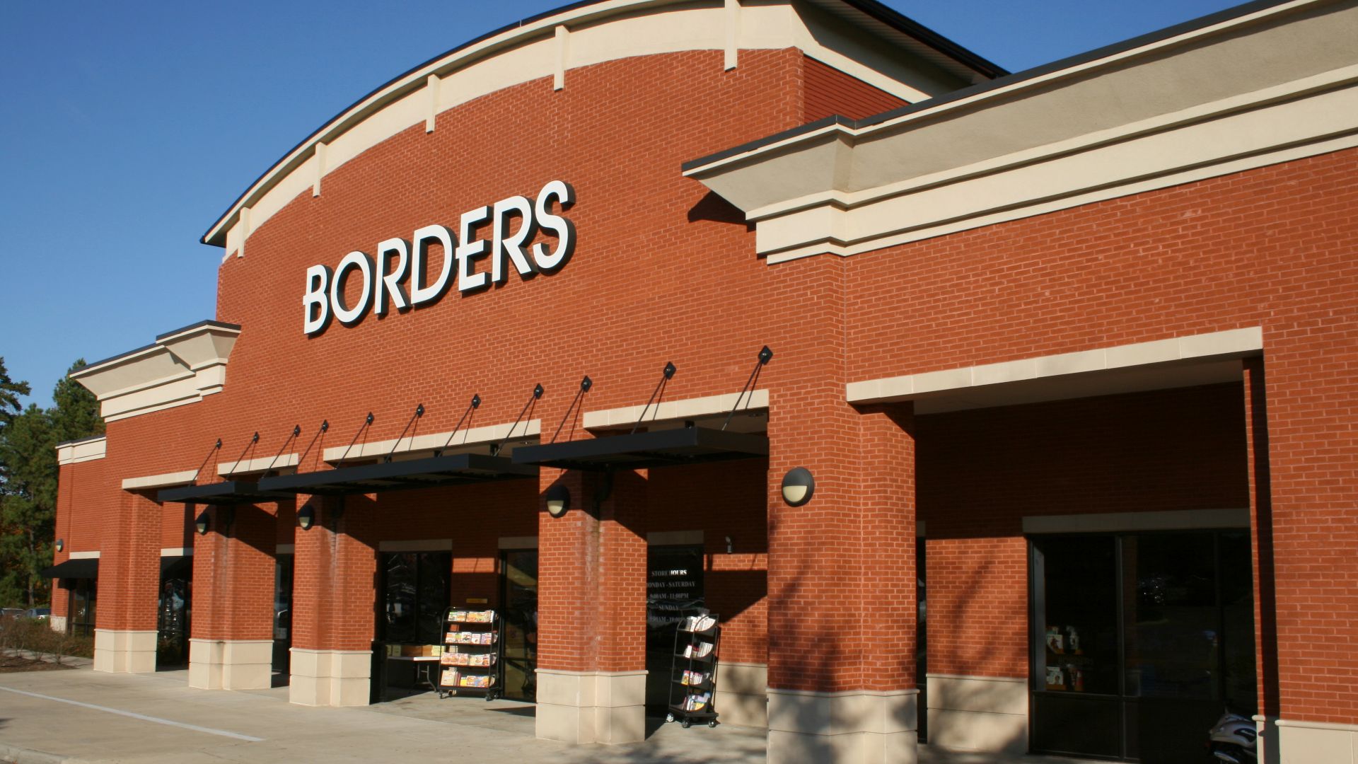 Borders Books at 1807 Fordham Boulevard in Chapel Hill, North Carolina.