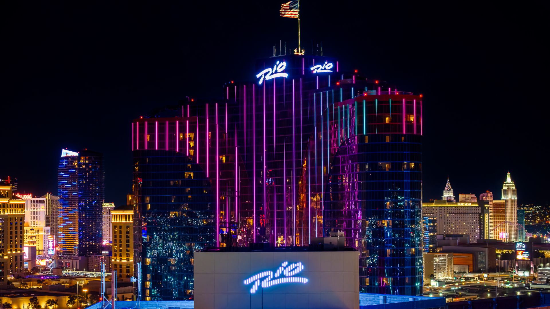 Rio Hotel & Casino Las Vegas at Night