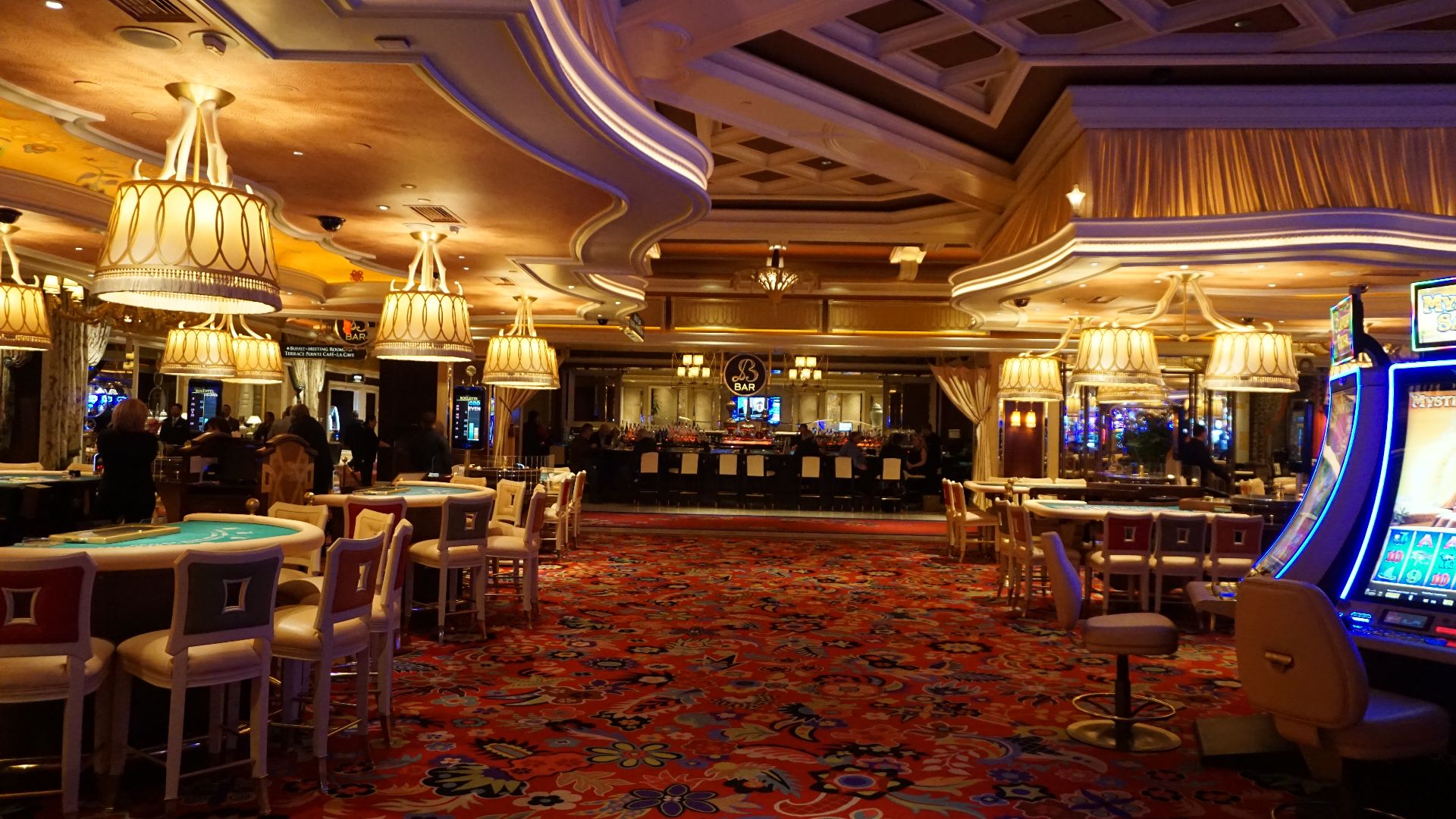 Casino floor at the Wynn resort in Las Vegas.