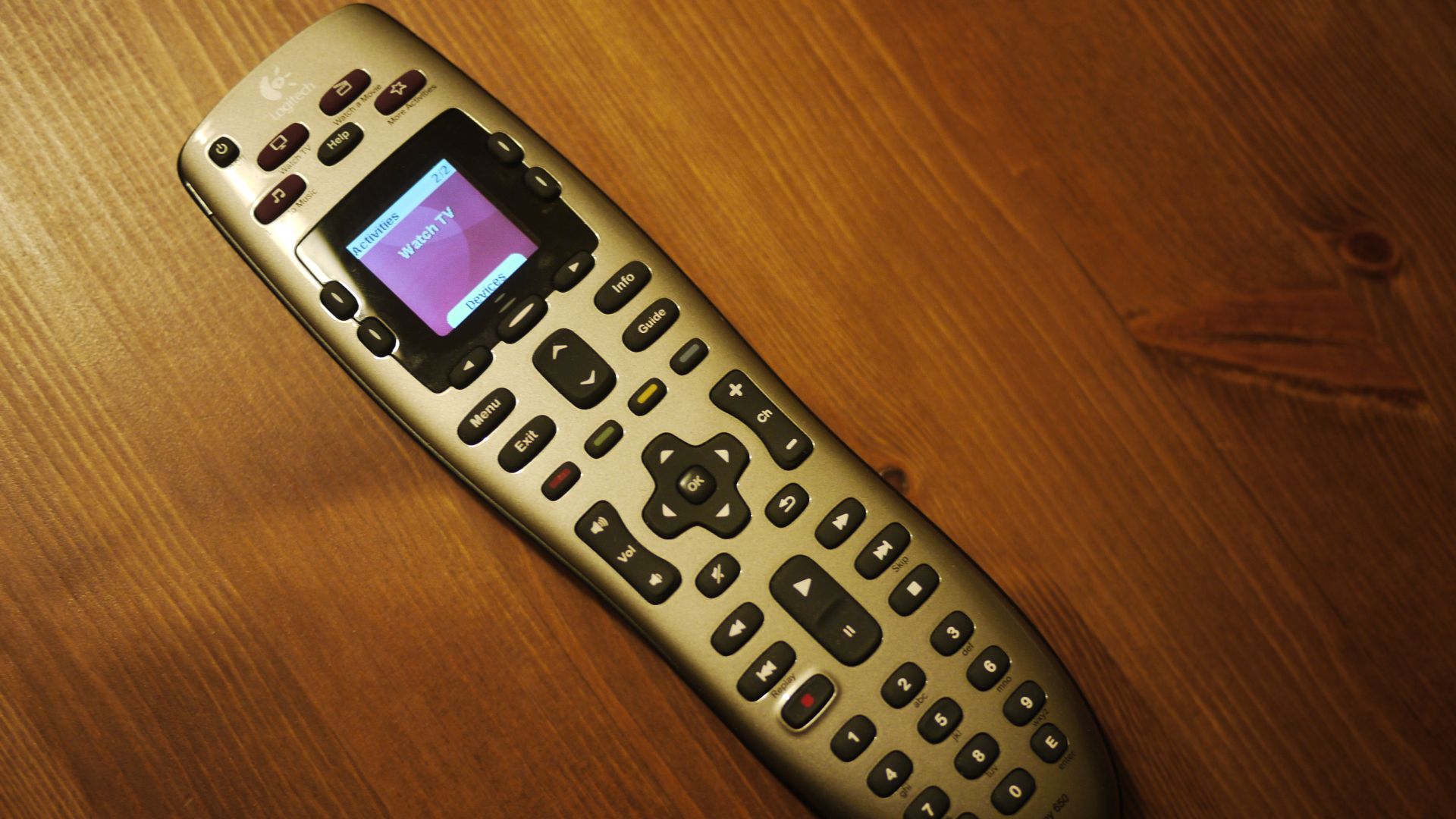 This is the smart remote controller. Save me from chaos. You know I don't like too many controllers in the living room. By the term