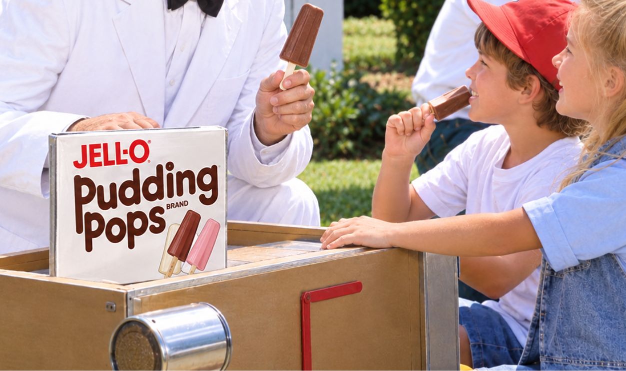 Screenshot from Jell-O Pudding Pops Commercial, General Foods Corporation (1983) 