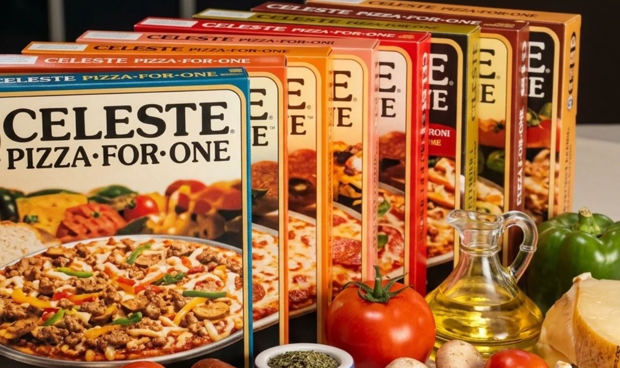 Screenshot from Celeste Pizza For One Commercial (1982) 
