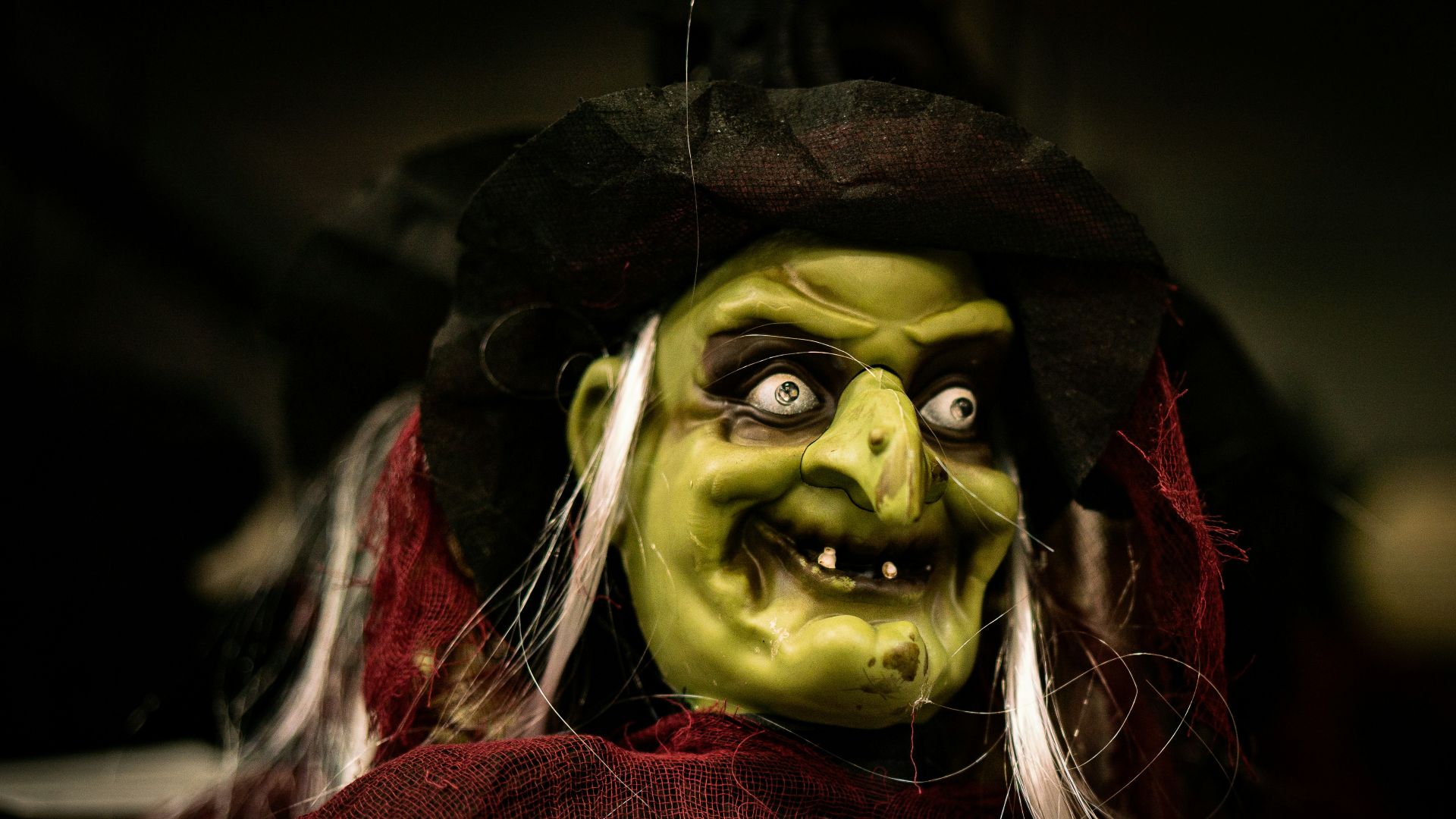 a close up of a person wearing a costume