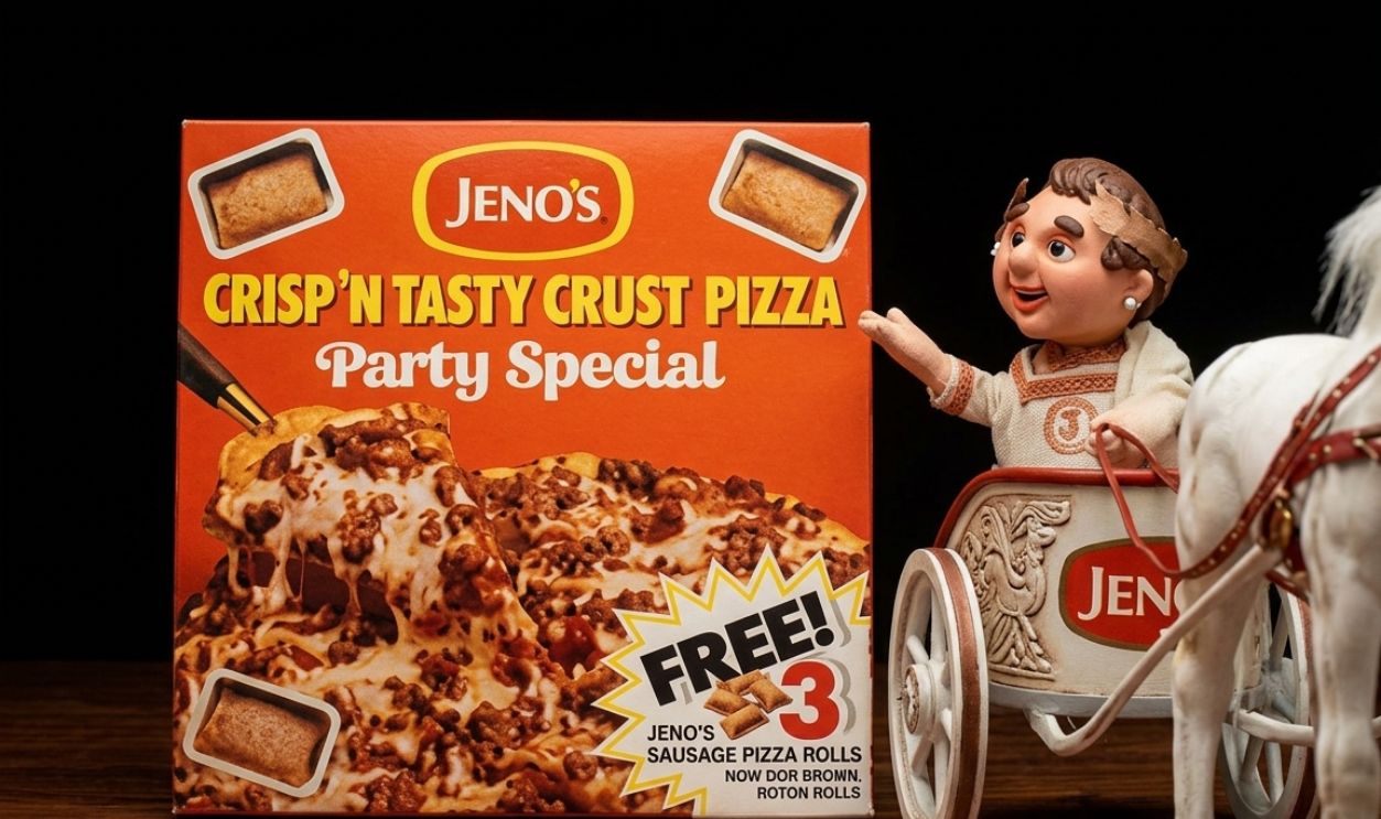Screenshot from Jeno's Pizza Commercial (1981) 