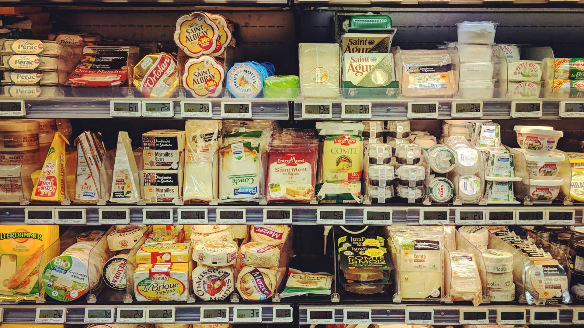assorted frozen food