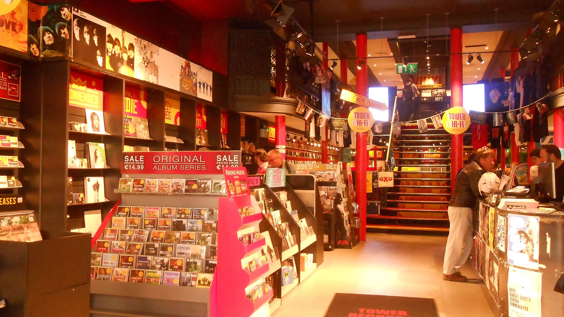Im Tower Records Schallplattenladen in Dublin.