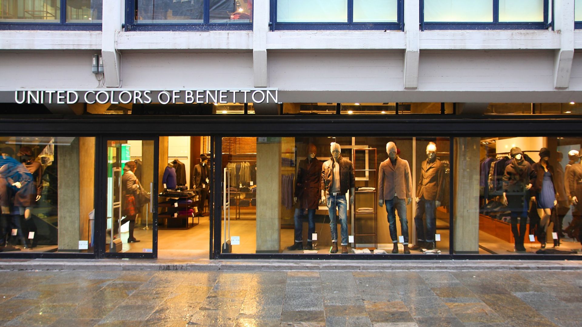 United Colors of Benetton fashion shop in Parma, Italy.