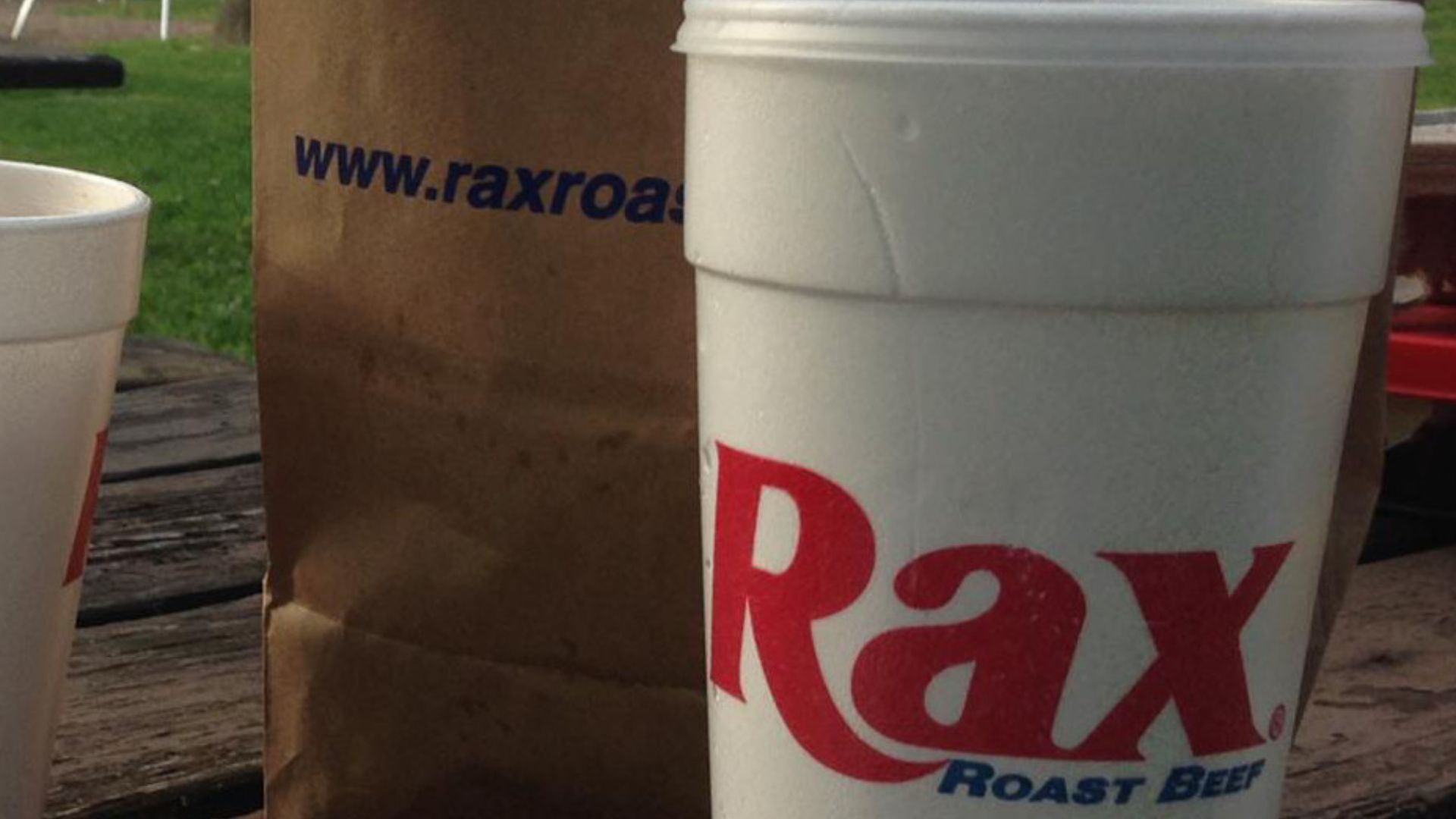 Lancaster, Ohio
Two drinks, a sack, and a Rax roast beef sandwich still in the wrapper