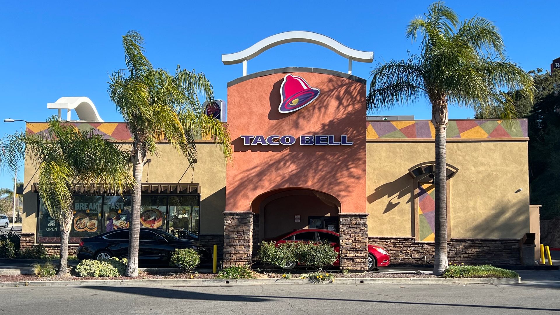 A Taco Bell restaurant in Stevenson Ranch, California.