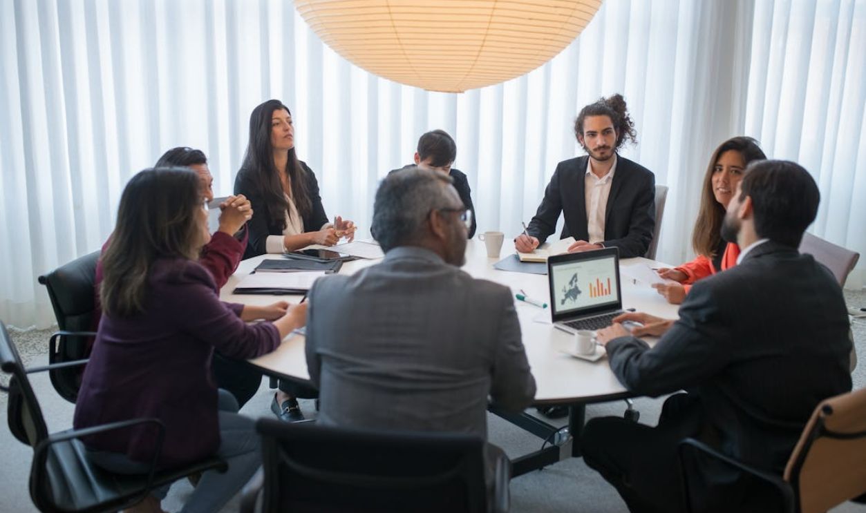 People Having a Meeting at the Office