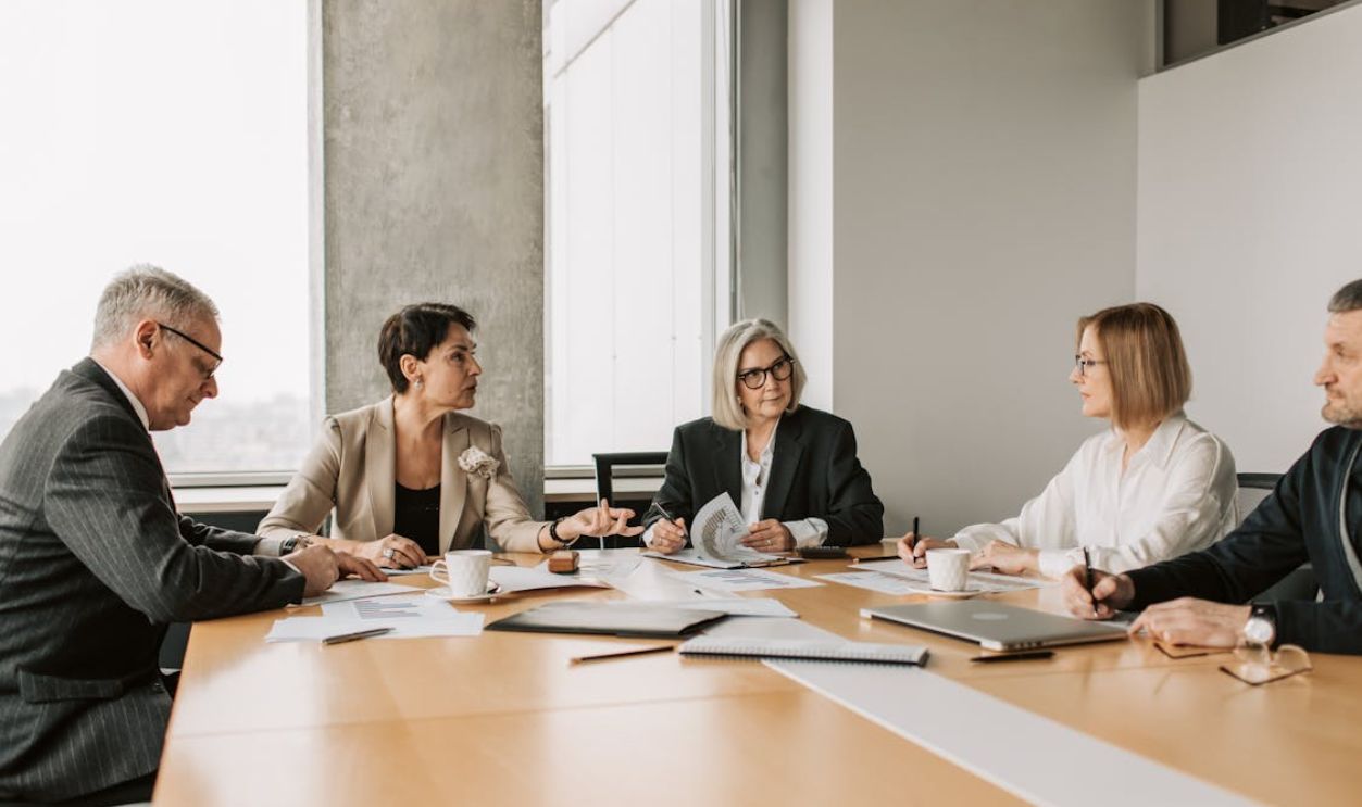 People Brainstorming at the Office