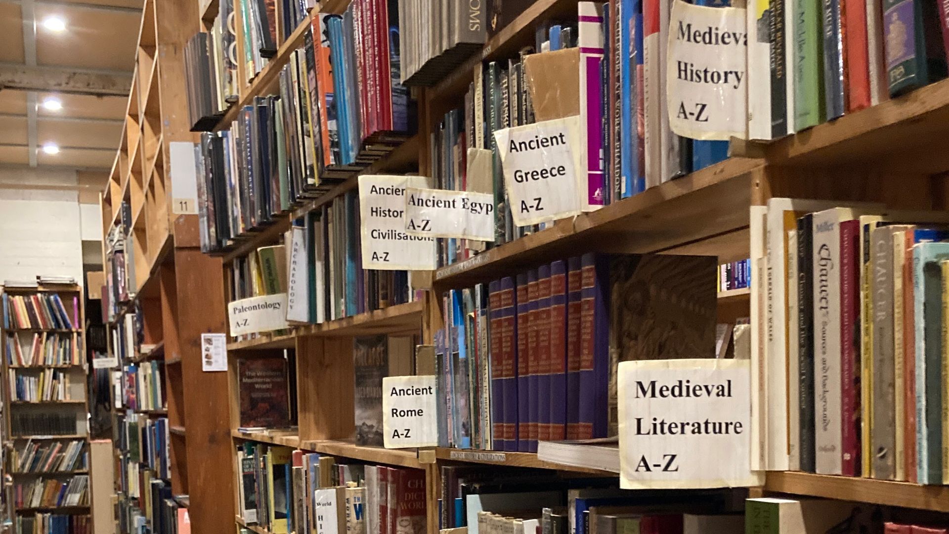 File:History books in Archives Fine Books August 2024.jpg