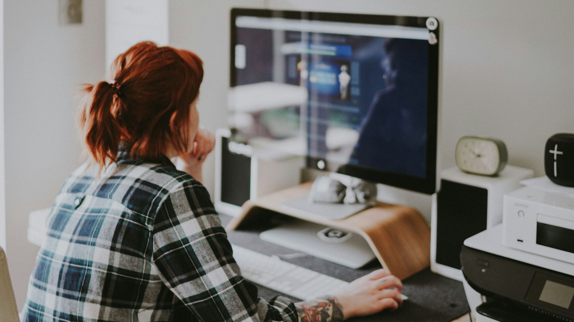 woman browsing on the internet