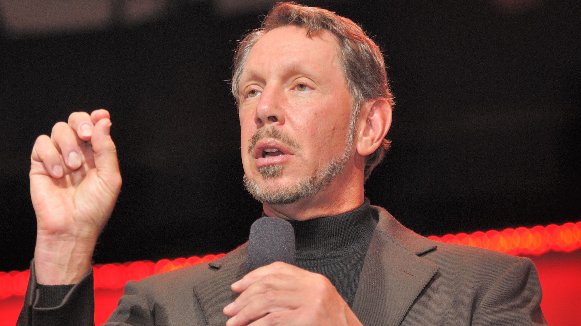 File:Larry Ellison on stage.jpg