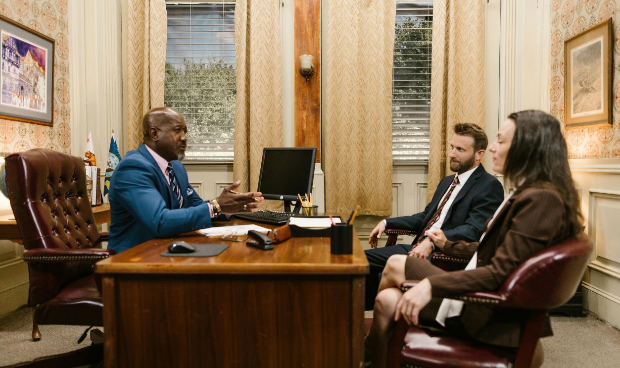 A Group People Having a Meeting inside the Office
