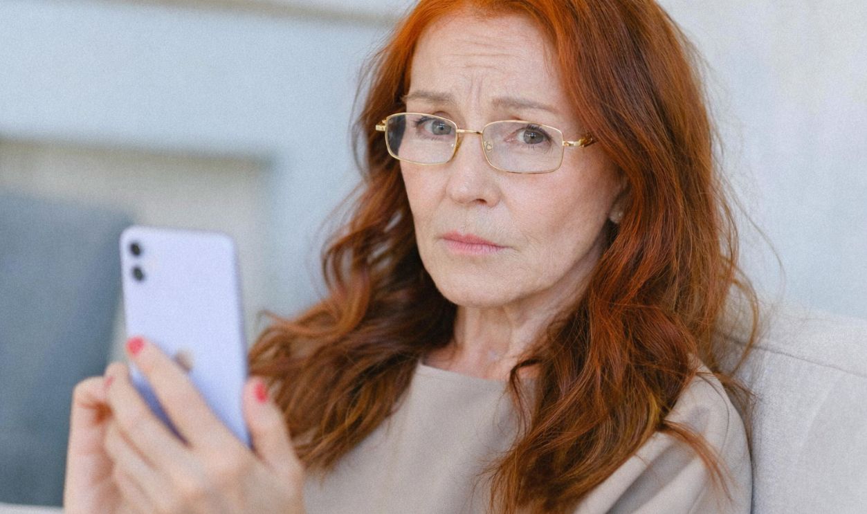 Woman with a smart phone