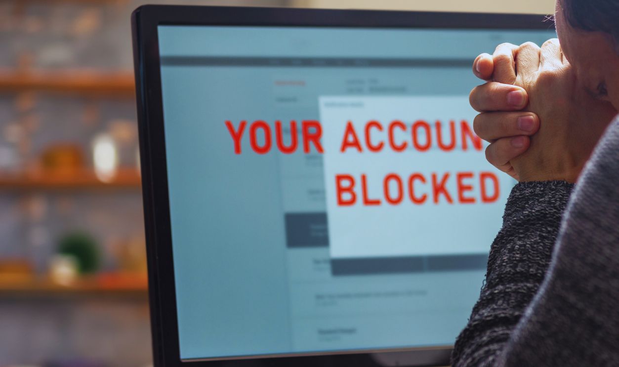 Bank account blocked